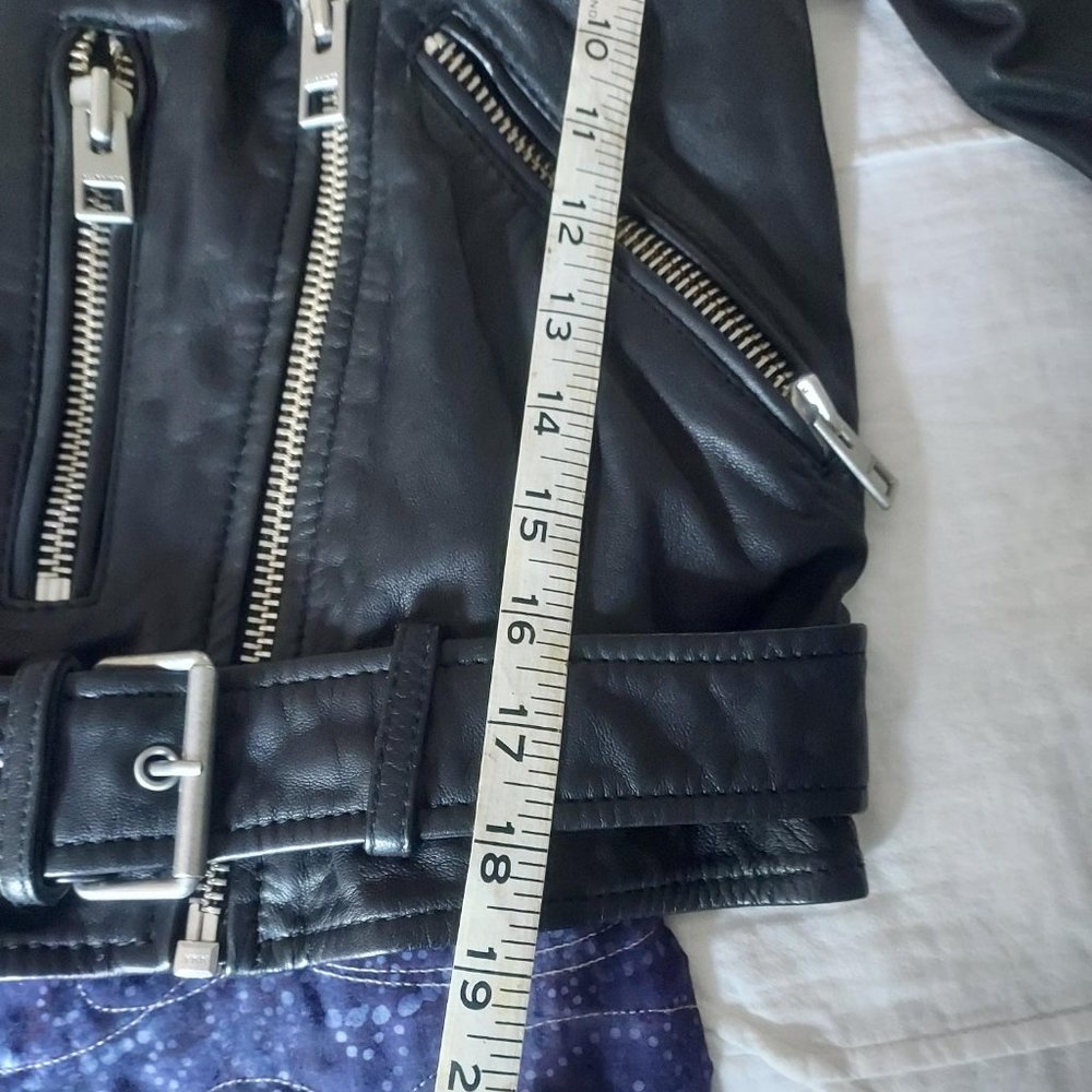 NWT All Saints Balfern Biker jacket, black, US 4 - Picture 14 of 16
